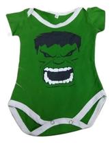 Body Bodie Incrivel Hulk Vingadores Mesversário Bebê Maj001 BM