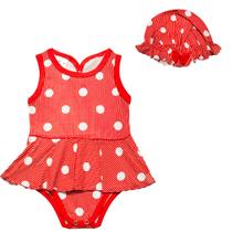 Body Bodies Bebe Menina Regata Com Saia + Chapéu Bolinha Ver Body Bodies Bebe Menina Regata Com Saia + Chapéu Bolinha Ver