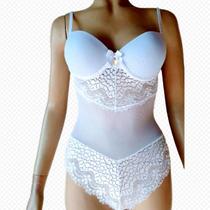 Body/bore Feminino C/ Bojo Renda Tule Linha Sensual 539 Dornelas