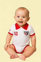 Body Bori Bebê Infantil Camisa Polo São Paulo Oficial Torcida Baby
