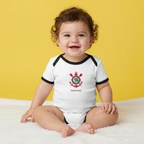 Body Bori Bebê Infantil Corinthians Time de Futebol Oficial Licenciado Torcida Baby