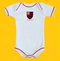 Body Bori Bebê Infantil Flamengo Time de Futebol Oficial Licenciado Torcida Baby