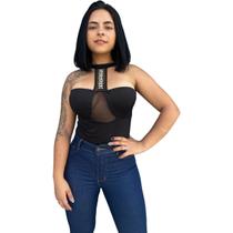 Body Bori Feminino Tule Maiô Suplex C/bojo Sexy Balada