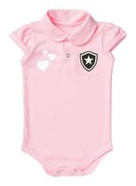 Body Botafogo Polo Rosa Torcida Baby Body Botafogo Polo Rosa Torcida Baby