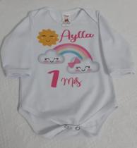 Body branco 1 mês de vida Body branco 1 mês de vida