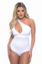 Body Branco Feminino Super na Moda Um ombro só