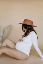Body Branco Laurie Gestante