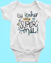 Body Branco Personalizado Super Mãe