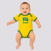 Body Brasil Basic Amarelo e Verde Body Brasil Basic Amarelo e Verde