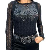 Body Brilhoso Country Feminino Minuty Body Brilhoso Country Feminino Minuty