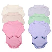 Body Cacharrel Gola Alta Roupa Bebe Ribana Inverno Canelado