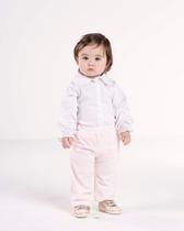 Body Camisa Heloisa Baby - Branco - Mini Lady