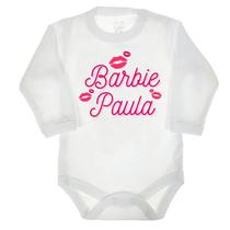 Body/ Camiseta barbie com nome personalizado