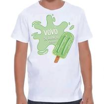 Body/Camiseta bebê e infantil vovô/vovó se derrete por mim verde