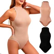 Body Camiseta Gola Alta Collant Modeladora s/bojo ab. íntima Body Camiseta Gola Alta Collant Modeladora s/bojo ab. íntima
