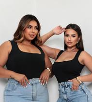 Body Candy Collor Moda Plus Size Quadrada Tendência Verão