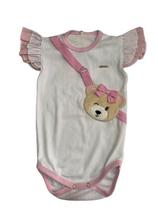 Body Canelado Bebê Menina Bordado Verão Lessa Kids Rf 8785