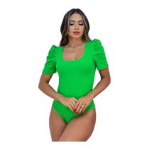 Body Canelado Feminino Manga Curta Body Canelado Feminino Manga Curta