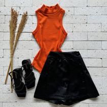 Body canelado gola alta