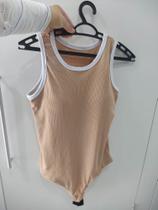 Body Canelado Regata