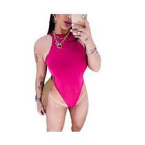 Body cavado gola alta feminino