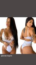 Body Cavado Tule Sensual Renda