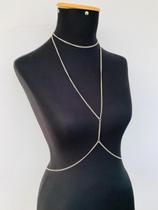 Body chain colar corporal corrente de corpo Ouro e Prata