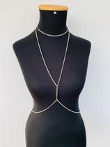 Body chain colar corporal corrente de corpo Ouro e Prata