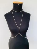 Body chain colar corporal corrente de corpo Ouro e Prata Body chain colar corporal corrente de corpo Ouro e Prata