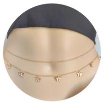 Body Chain Corrente Cintura Strass Borboletas Delicado Body Chain Corrente Cintura Strass Borboletas Delicado