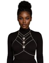 Body Chain Feminino Corações