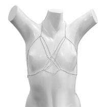 Body Chain Prata Strass Trançado Body Chain Prata Strass Trançado