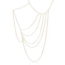 Body chain rommanel duplo com esferas 45cm ajustável 532479 Body chain rommanel duplo com esferas 45cm ajustável 532479