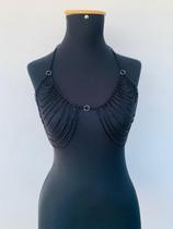 Body chain Sutiã de correntes em camadas tendência Festival