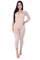 Body Cinta Macaquinho Longo Pós Cirúrgico Operatório Lipoaspiração Lipoescultura Abdominoplastia Pernas Braços Manga 221 Body Cinta Macaquinho Longo Pós Cirúrgico Operatório Lipoaspiração Lipoescultura Abdominoplastia Pernas Braços Manga 221