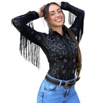 Body Cirre com Strass e Franjas Layla Country City Lançamento