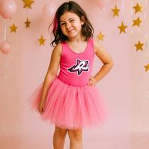 Body Collant de Balé Menina Rosa Estrela (Emily Vick) Dos Rosa