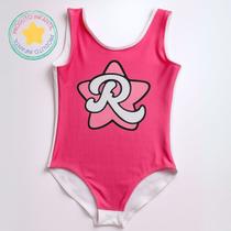 Body Collant Infantil com Estrela Temático Emilly Vick Dos Rosa