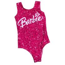 Body Collant Infantil para Carnaval com Estampa da Barbie