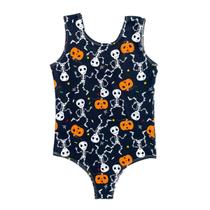 Body Collant Infantil Preto de Halloween