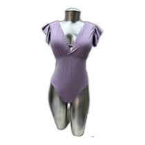 Body com Babado na Manga em Suplex UV50+ Traje Casual Luxo Moda