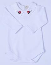Body com gola barquinho henry branco mini lord. Body com gola barquinho henry branco mini lord.
