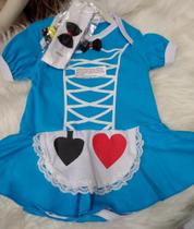 body com laço tecido alice no pais das maravilhas body com laço tecido alice no pais das maravilhas