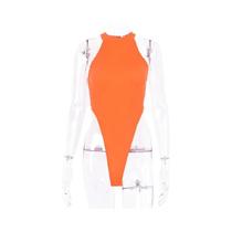Body Con Neon para Mulheres - Sem Mangas, Decote Nas Costas, Ideal para Verão Body Con Neon para Mulheres - Sem Mangas, Decote Nas Costas, Ideal para Verão