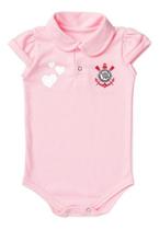 Body Corinthians Bebe Recem Nascido Branco Ou Rosa Oficial - Rosa - P (0-3 meses) Body Corinthians Bebe Recem Nascido Branco Ou Rosa Oficial - Rosa - P (0-3 meses)