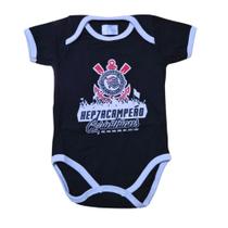 Body Corinthians Hepta Campeão Preto Oficial