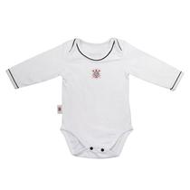 Body Corinthians Manga Longa Branco Oficial