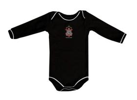 Body Corinthians Manga Longa Preto Oficial Body Corinthians Manga Longa Preto Oficial