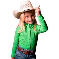 Body Country Feminino Infantil Com Pedras Manga Longa Zoe Western Body Country Feminino Infantil Com Pedras Manga Longa Zoe Western