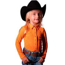 Body Country Feminino Infantil Com Strass Manga Longa Zoe Western Body Country Feminino Infantil Com Strass Manga Longa Zoe Western